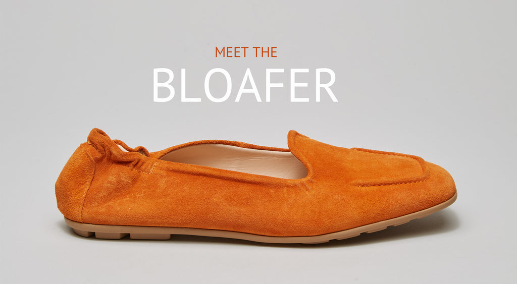 Bloafer orange suede Ballerina Loafer bold matters