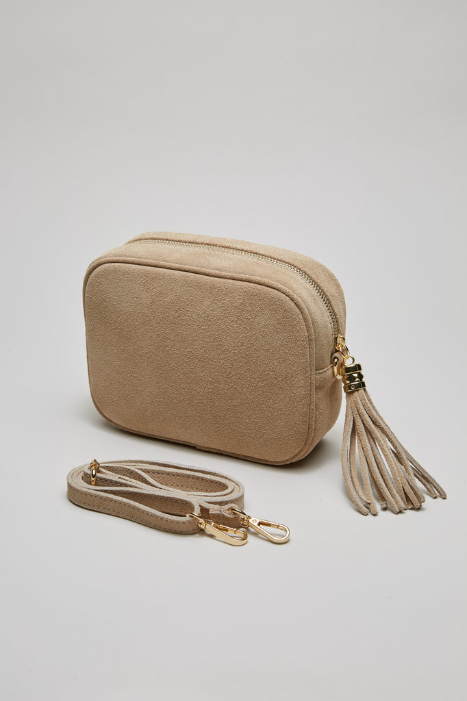 CLASSIC Tasche light taupe suede