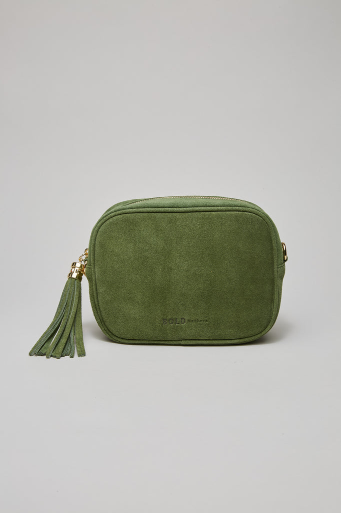 CLASSIC Tasche olive suede