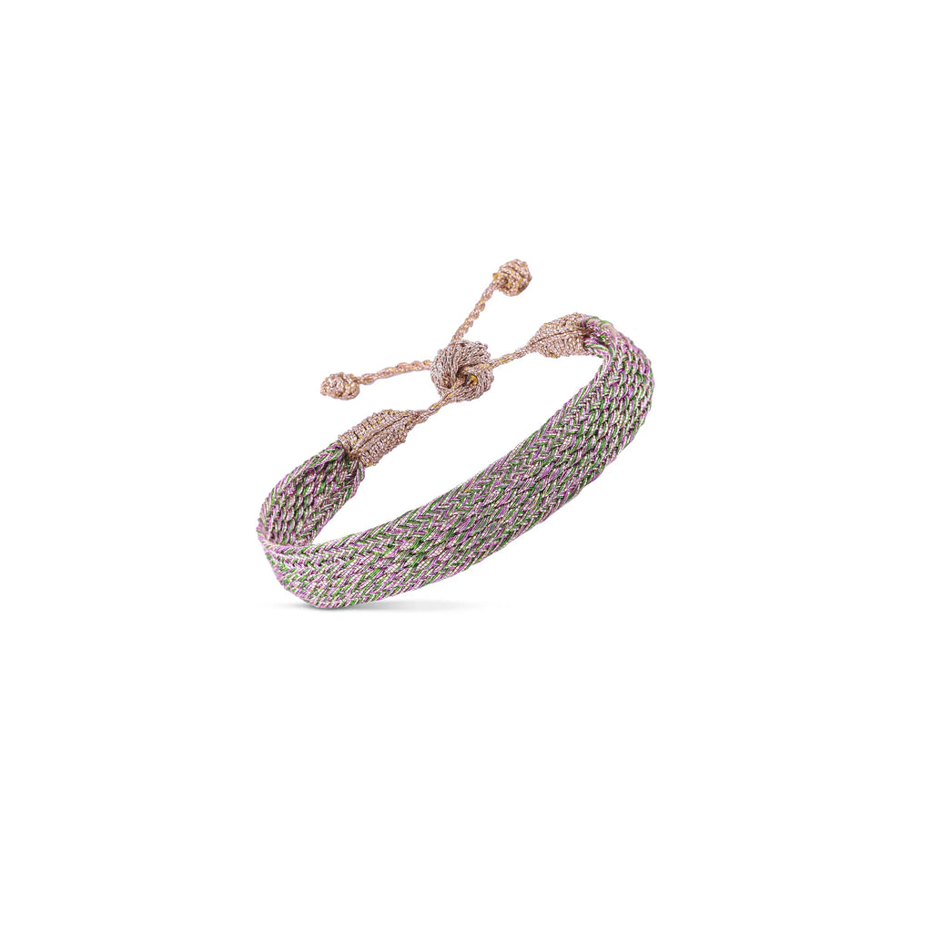 IZY I Armband gold | pink |lime