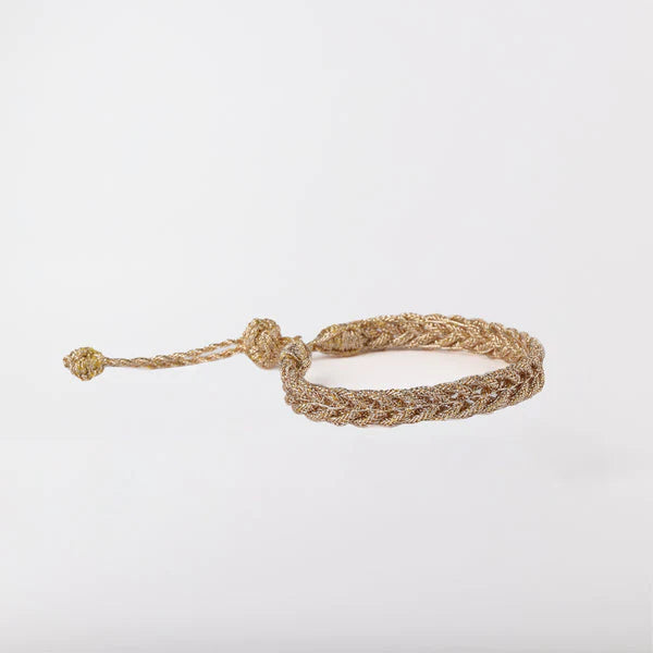 BRAIDED Armband gold