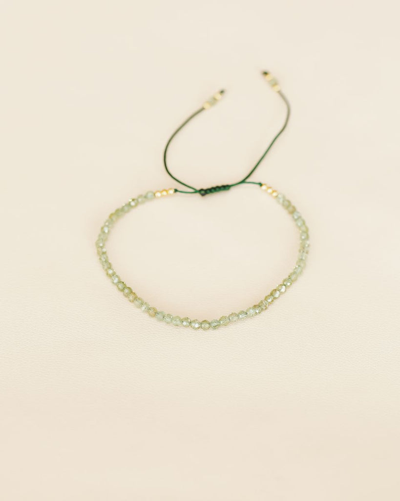 ARMBAND 22016 gold |  green apatit