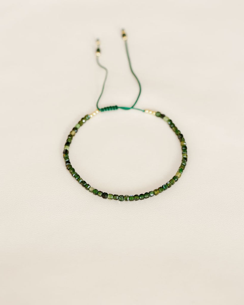 ARMBAND 22016 gold |  green turmalin
