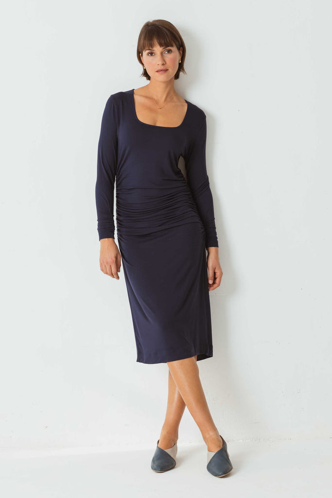 DORLETA Kleid navy boldmatters.ch