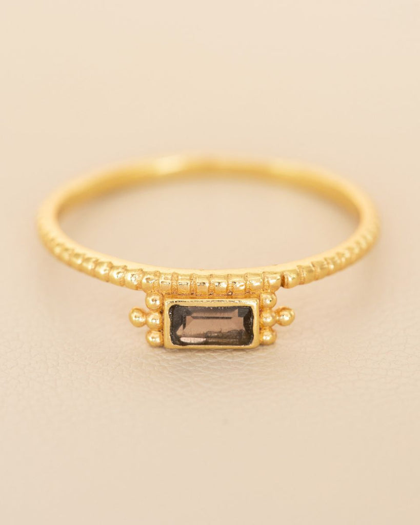 RING Armine 4393 gold | smoky quartz