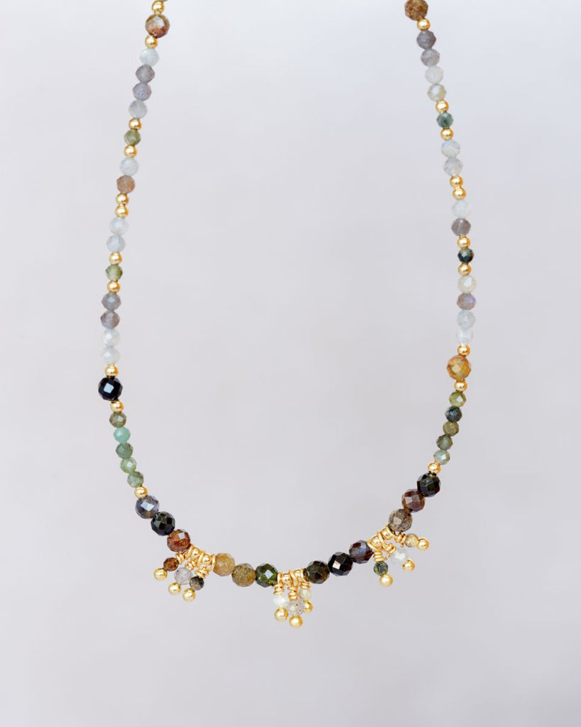 Halskette 33004 gold | green turmalin