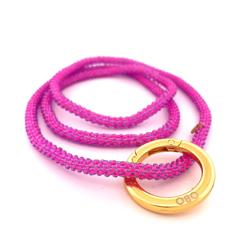OBO Schlüsselbund Kette flashy pink