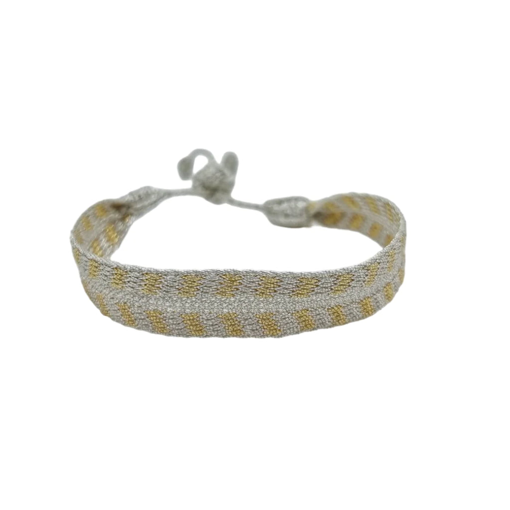 V Armband gold silber