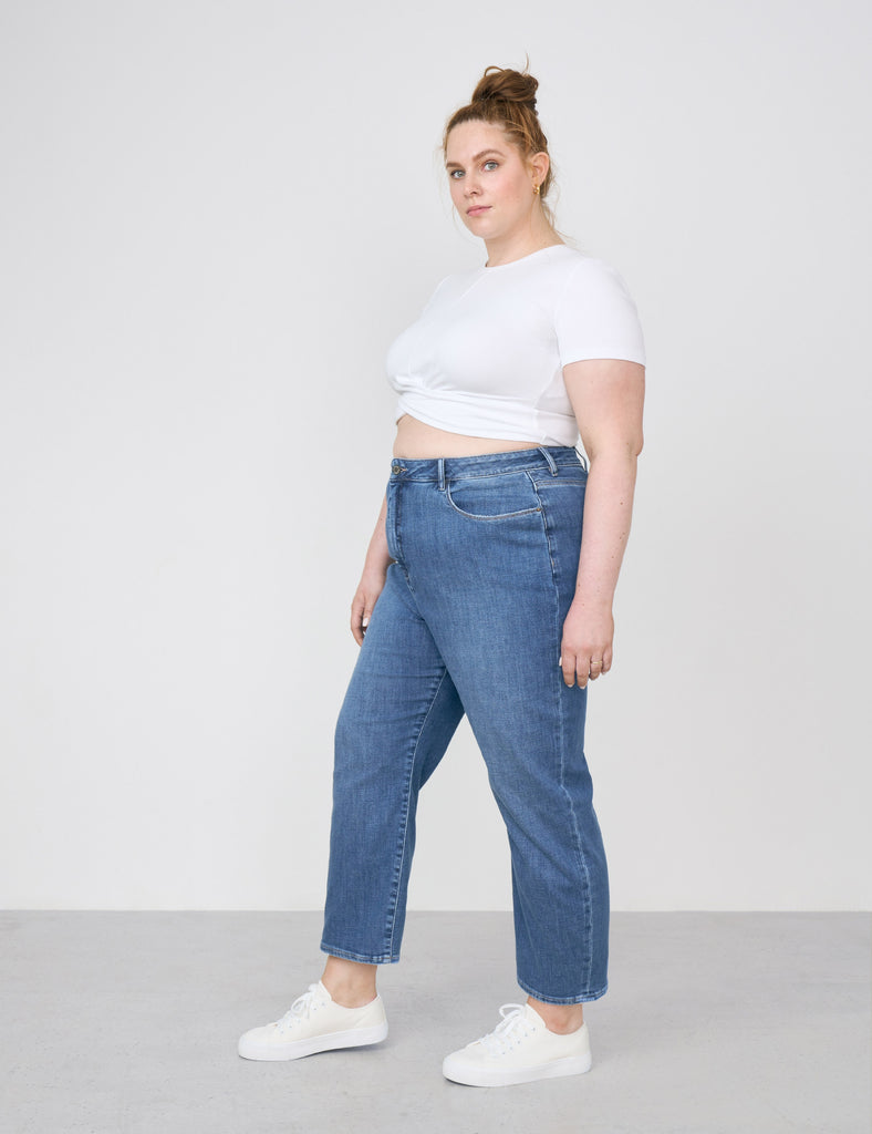 STARDUST Mom-Jeans medium blue new sizes
